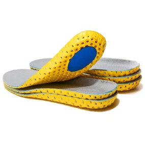 3 Pairs Elastic Shock Absorbing Shoe Insoles Breathable Honeycomb Sneaker Inserts Sports Shoe Insole Replacement Insoles for Men and Women 3 Pairs UK7-11