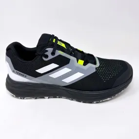 Adidas Terrex Two Flow Black White Yellow Mens Trail Running Sneakers FW2582