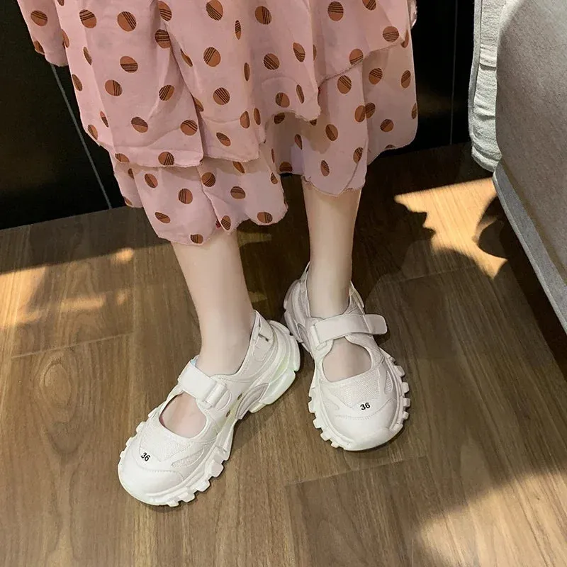 binfenxie Women Sport Sandals Wedge Hollow Out Women Sandals Outdoor Cool Platform Shoes Women Beach Summer Shoes New Footwear