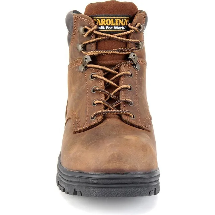 Carolina Men's Engineer 6" Soft Toe Waterproof Slip Resist Work Boot -Brown- CA3026
