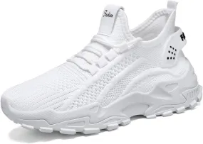 Chunky Sneakers for Women Lightweight Slip On Sneakers Comfortable Workout Sport Work Casual Tennis Shoes Fashion Breathable Soft Sole Arch Support Non-Slip Shoes