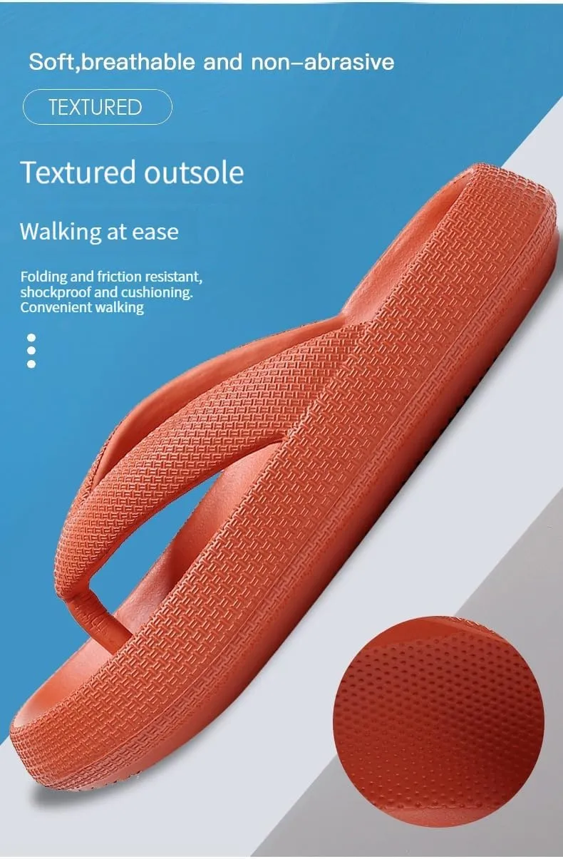 Cloudies Flip Flops for Women and Men, Summer Beach Cloud Pillow Slides EVA Comfy Bath Spa Walking Sandals