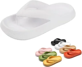 Cloudies Flip Flops for Women and Men, Summer Beach Cloud Pillow Slides EVA Comfy Bath Spa Walking Sandals