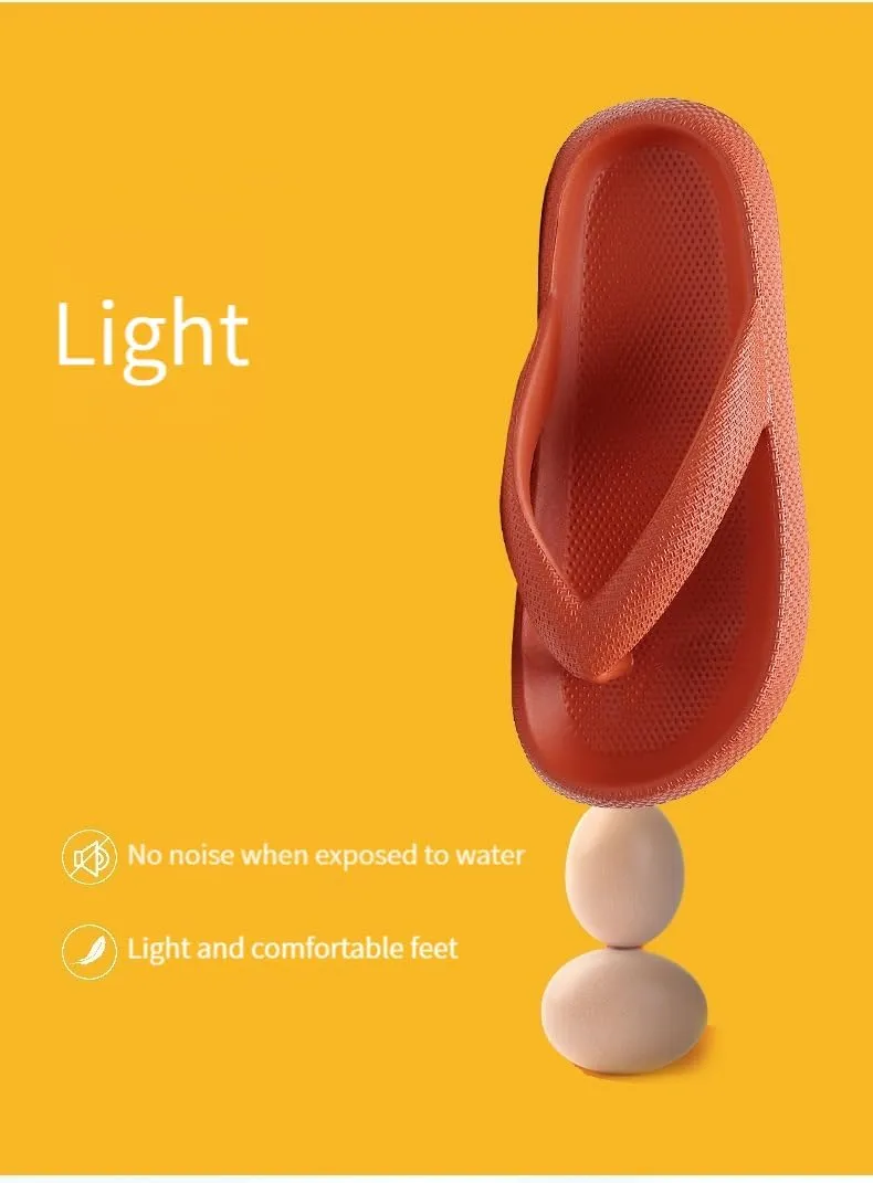 Cloudies Flip Flops for Women and Men, Summer Beach Cloud Pillow Slides EVA Comfy Bath Spa Walking Sandals