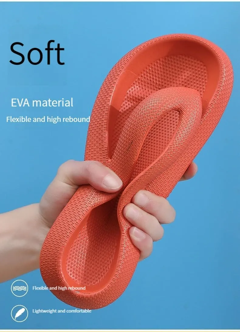 Cloudies Flip Flops for Women and Men, Summer Beach Cloud Pillow Slides EVA Comfy Bath Spa Walking Sandals