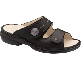 Finn Comfort Women's Sansibar Sandals- Nappaseda Schwarz