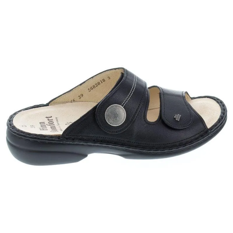 Finn Comfort Women's Sansibar Sandals- Nappaseda Schwarz