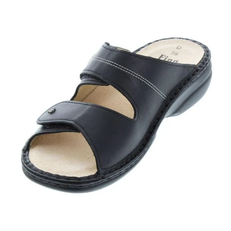 Finn Comfort Women's Sansibar Sandals- Nappaseda Schwarz
