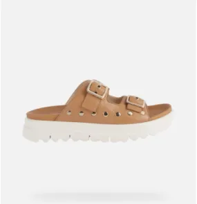 Geox Xand-A Tan double buckle sandal