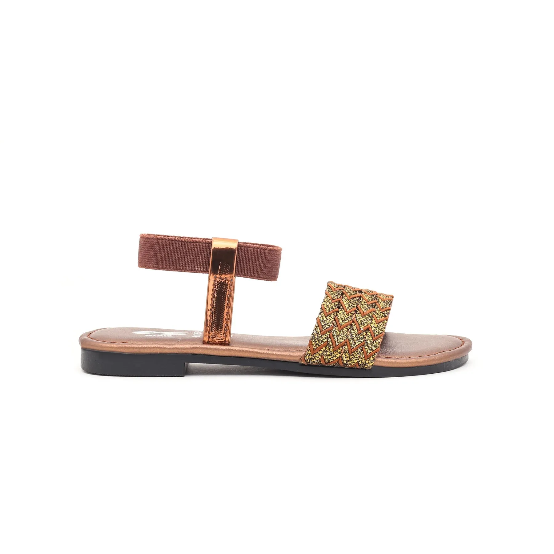 Girls Brown Casual Sandal KD7573