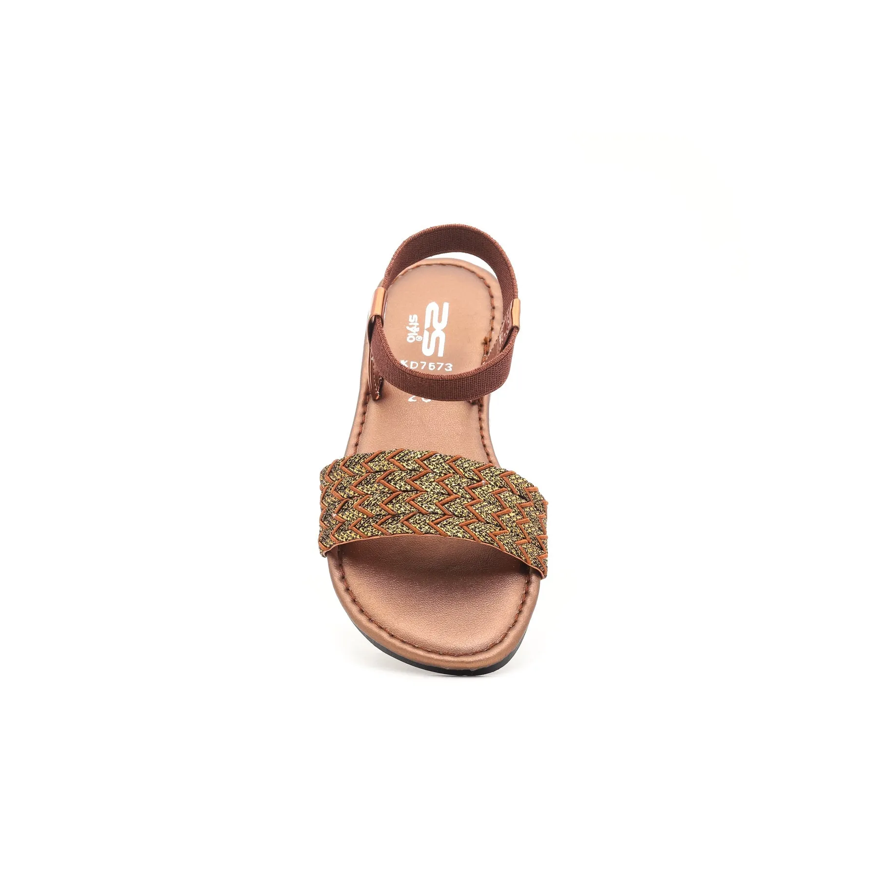 Girls Brown Casual Sandal KD7573