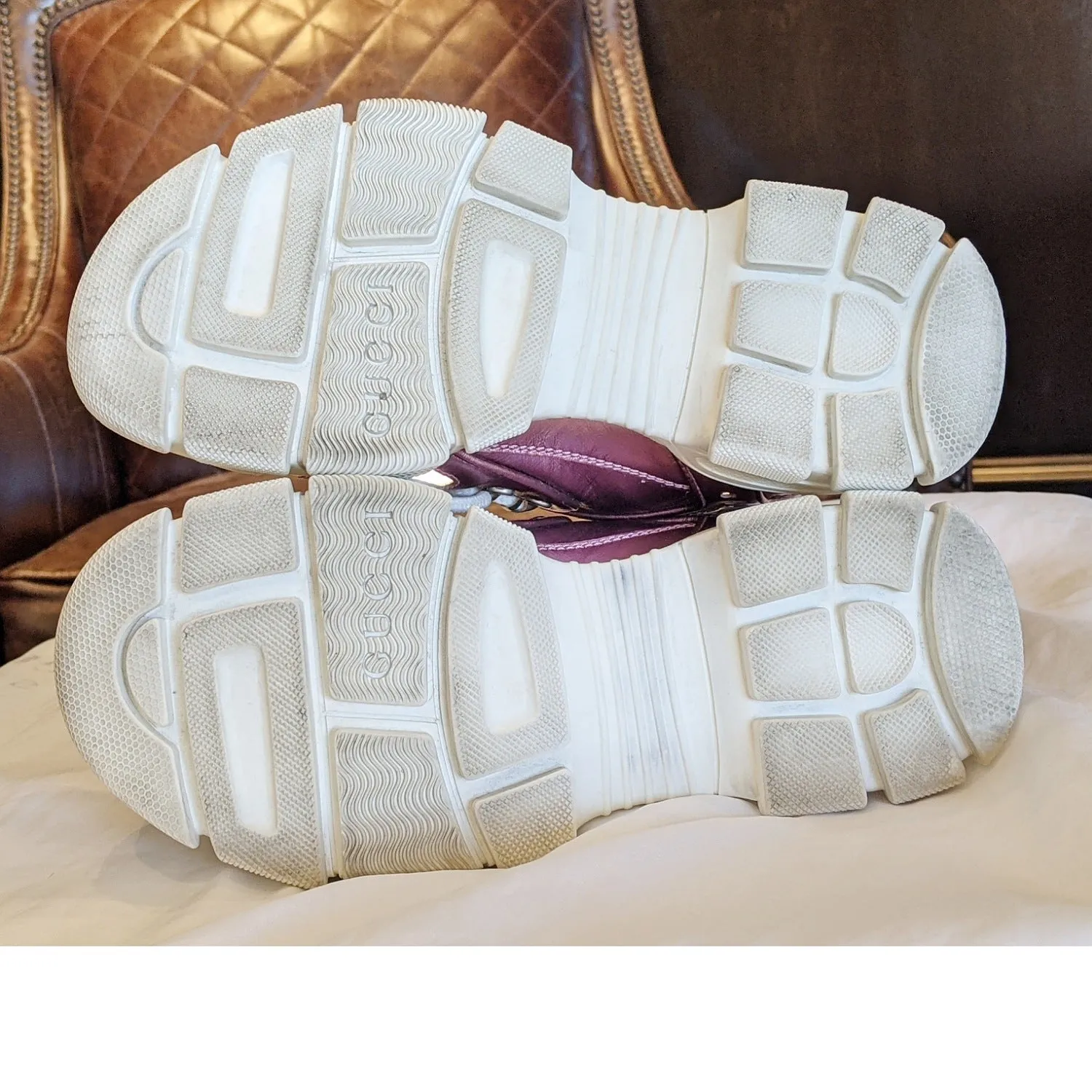 Gucci 2018 Flashtrek Chunky Sneakers with Removable Crystals 36