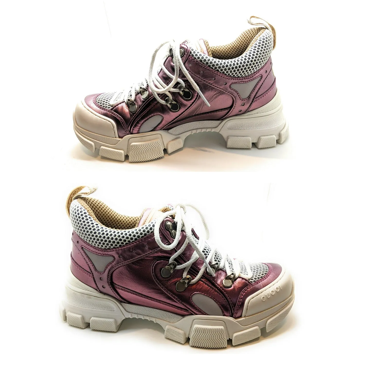 Gucci 2018 Flashtrek Chunky Sneakers with Removable Crystals 36