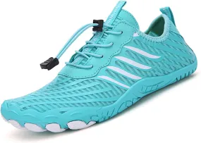 Hiking Barefoot Shoes for Women Men Non-Slip&Wide Toe Box Grounded Footwear,Breathable Waterproof Beach Walking Shoes,Lightweight Adjustable Trail Running Footwear Neuropathy Sneakers Comfort Wear