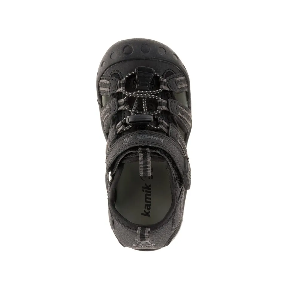 Kamik Black Crab Toddler Sandal