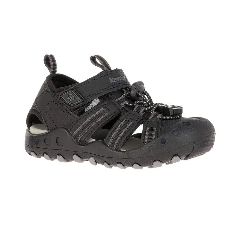 Kamik Black Crab Toddler Sandal
