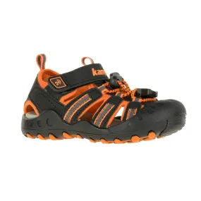 Kamik Black/Orange Crab Children's Sandal