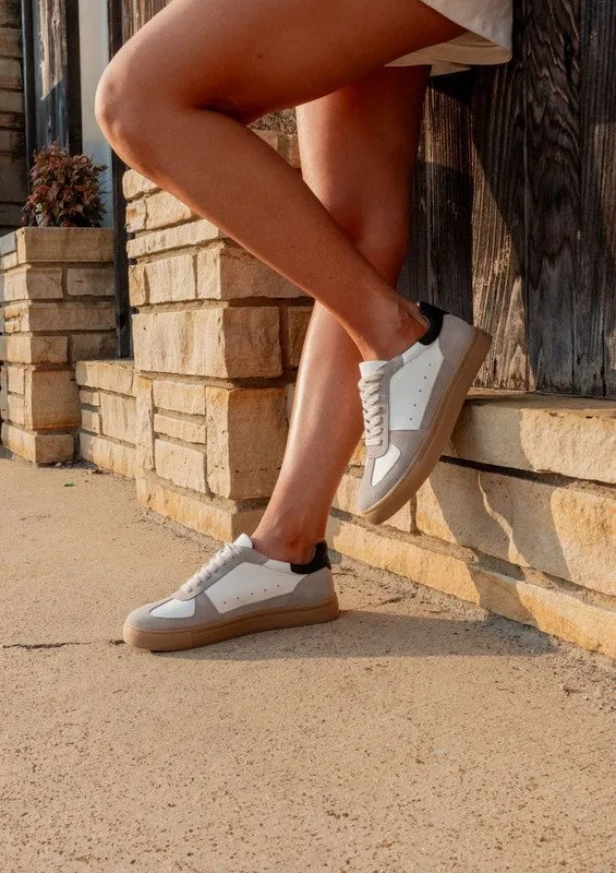 KATIE LACE UP ROUND TOE SNEAKERS