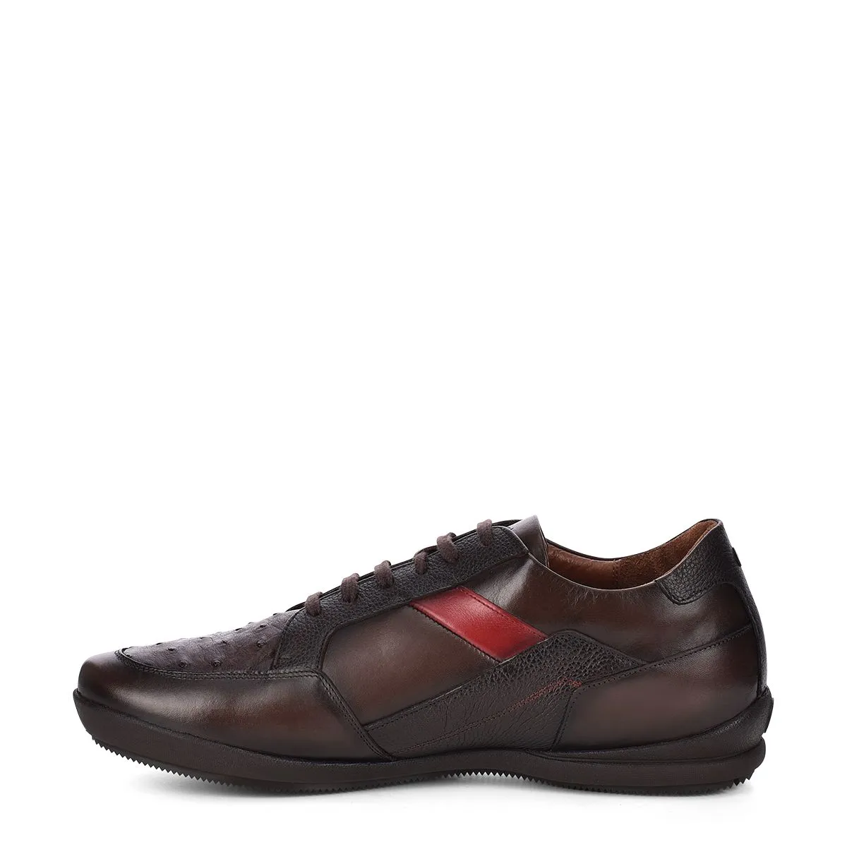 L27AVTS - Cuadra tobacco casual fashion ostrich sneakers for men