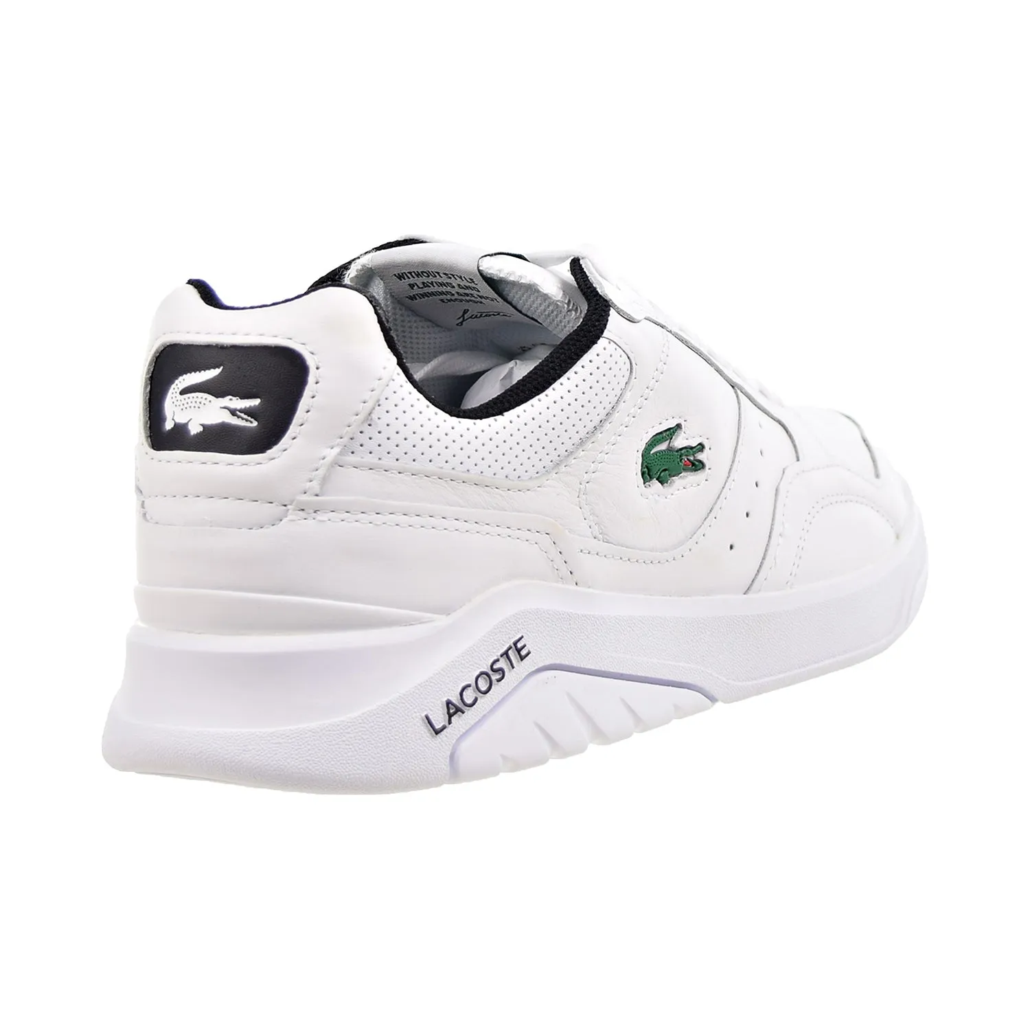 Lacoste Advance Luxe01212 SMA Leather Men's Shoes White-Black