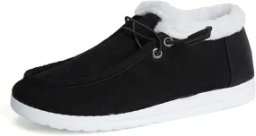 Ladmiple Winter Boots For Women Warm Snow Boots Classic Faux Fur Lined Slip On Ankle Booties Fashion Casual Loafers Shoes