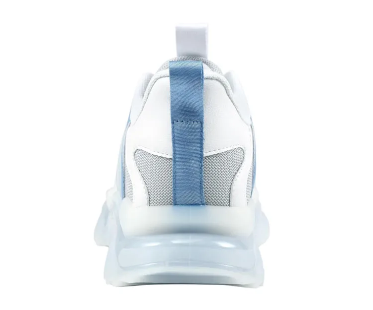 Mazino Stellar Urban Chunky Sneakers Men’s White Blue Mesh