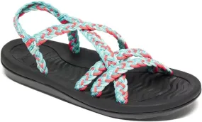 MEGNYA Women's Comfortable Walking Sandals with Arch Support, Athletic Hiking Sandals with Handmade Straps, Outdoor Soft Water Sandals for Beach Poolside Travel Camping