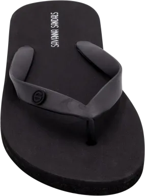 Men's Black Pearl Shower Sandals, Narrow