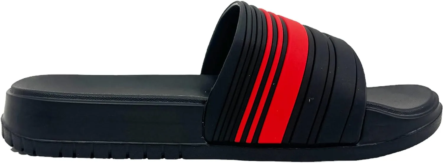 Men's Sport Slide Sandals Beach Home Indoor Outdoor Non Slip Shower Slippers