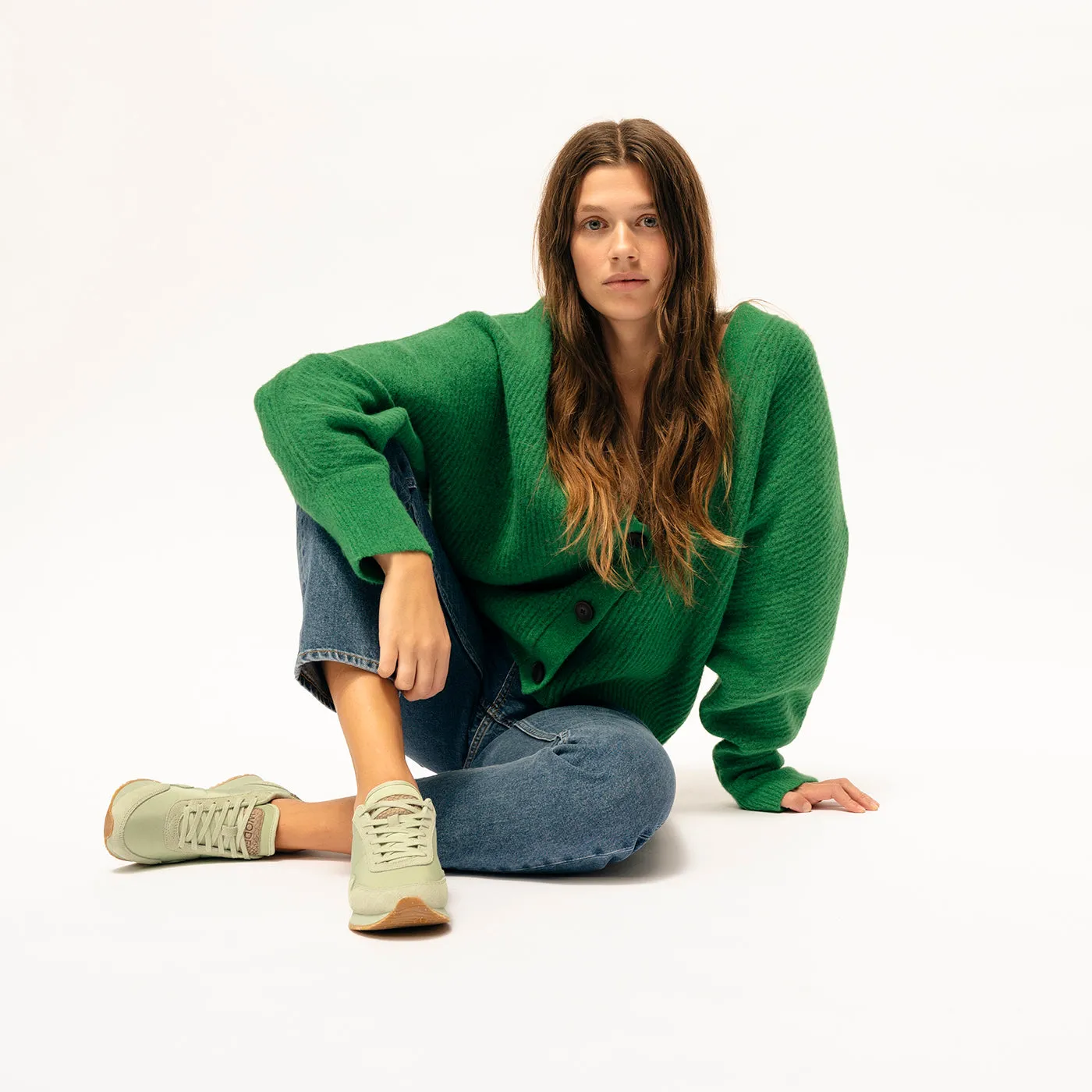 Nora III Leather - Green Lily