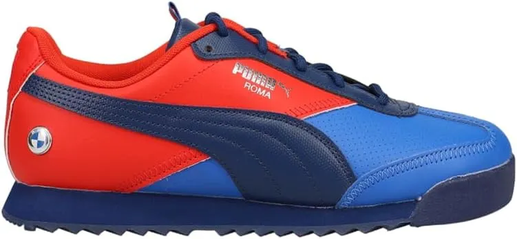 PUMA Kids Boys BMW MMS Roma Via Lace Up Sneakers Shoes Casual - Blue - Size 5.5 M