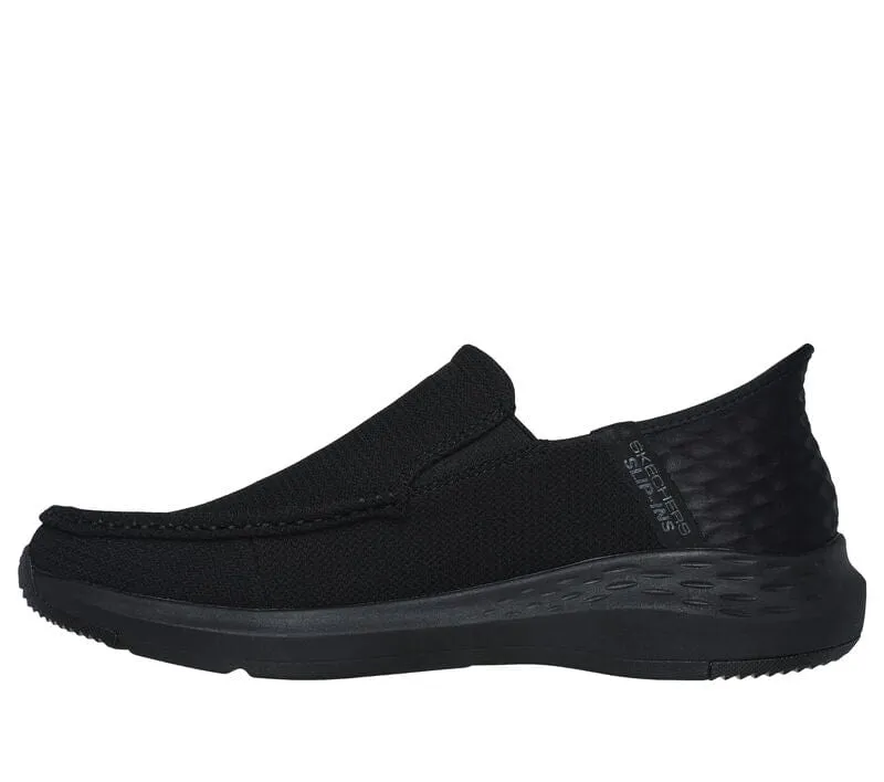 Skechers Men's Parson Ralven Slip Ons- Black