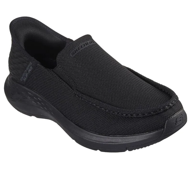 Skechers Men's Parson Ralven Slip Ons- Black