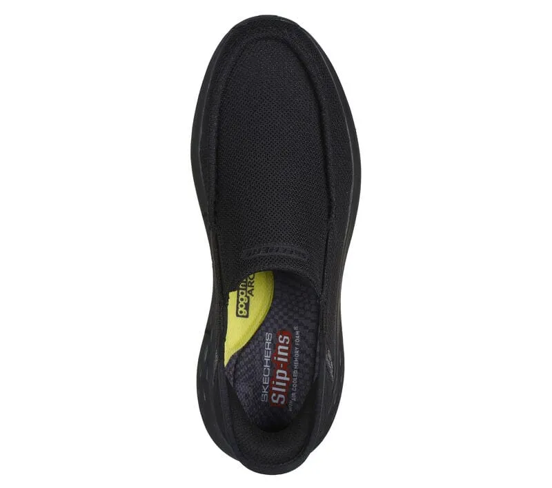 Skechers Men's Parson Ralven Slip Ons- Black