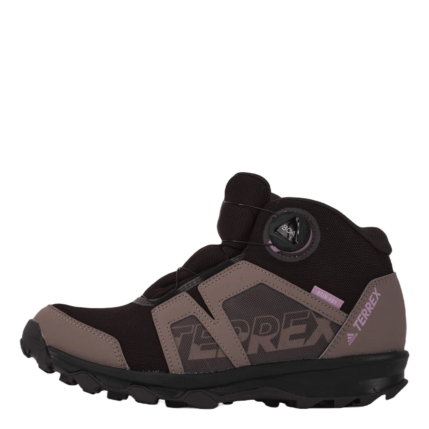 Terrex Agravic Boa Mid RAIN.RDY Hiking Shoes Shadow Maroon / Matt Purple Met. / Wonder Red