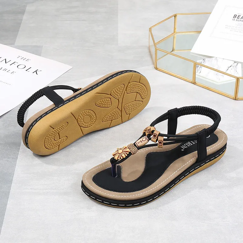 Vanccy Bohemia Women Ladies Fashion Flat Sandals