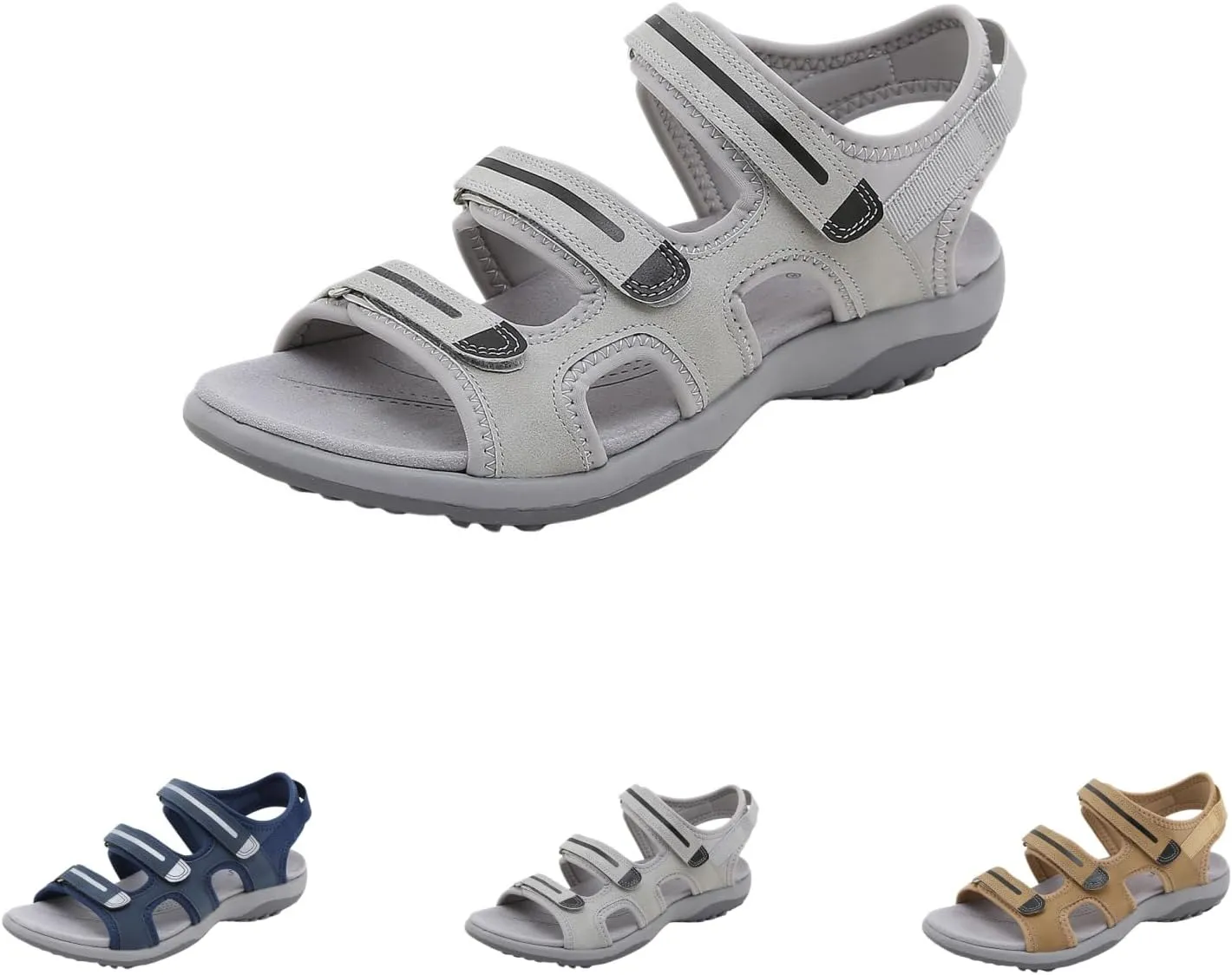 Walking Sandals Women Comfort Ankle Strap Casual Athletic Shoes with Arch Support for Beach Vacation Casual Camping Hiking