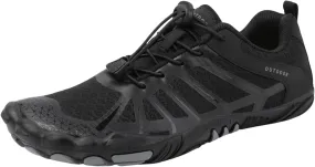 Water Shoes for Women Men Barefoot Shoes Non Slip Water Socks Wading Diving Swim Shoe Sand Socks for Beach Volleyball Summer Slip on Hiking Rock Climbing Shoe Indoor Fitness Yoga Footwear D-Black