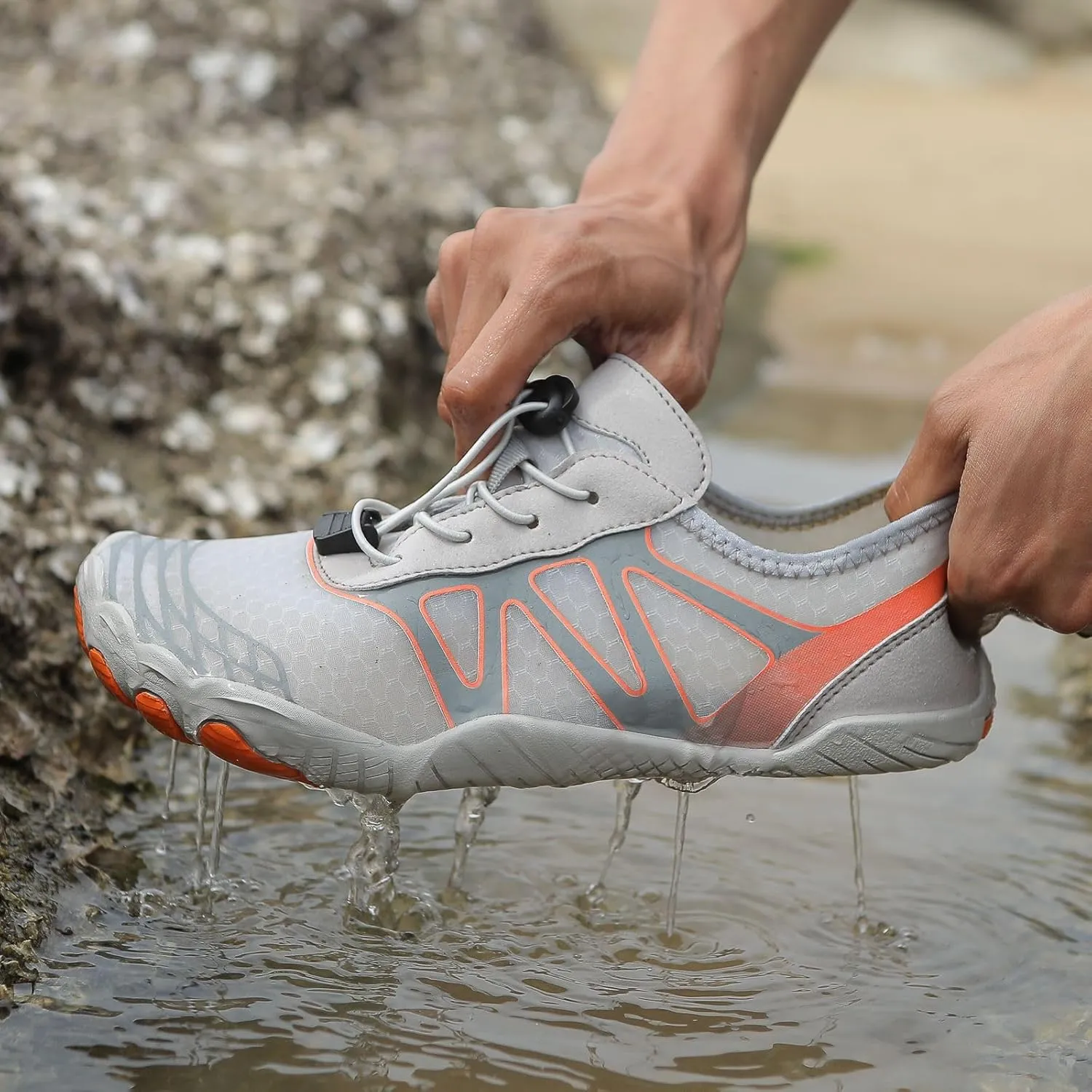 Water Shoes for Women Men Lightweight Breathable Non Slip Barefoot Shoes Athletic Grounded Shoes Quick Dry Wide Toe Box Shoes Beach Swim Pool Hiking Sport Shoes for Running Riding Climbing Swimming