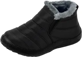 Women Winter Boots Wide Width Adults Short Snow Boots Womens Snow Boots Winter Fur Lined Ankle Boot Easy On Snow Boot Women Mens Casual Shoes Snow Booties Men