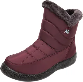Womens Boots Winter Cute Ladies Premium Warm & Comfy Snow Boots Snow Boots Womens Winter Ankle Boots Ladies Plush Lined Snow Boot Barefoot Shoes Men Mens Booties Winter