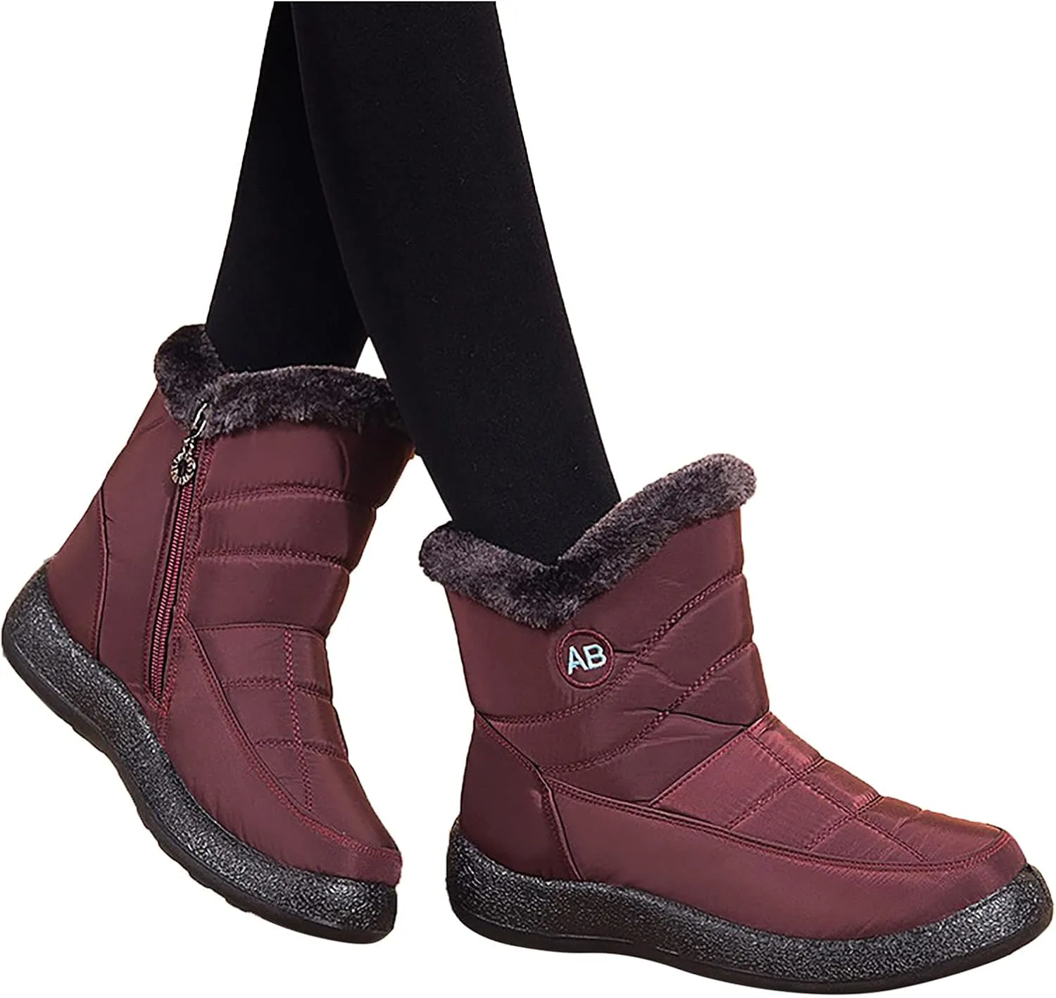 Womens Boots Winter Cute Ladies Premium Warm & Comfy Snow Boots Snow Boots Womens Winter Ankle Boots Ladies Plush Lined Snow Boot Barefoot Shoes Men Mens Booties Winter