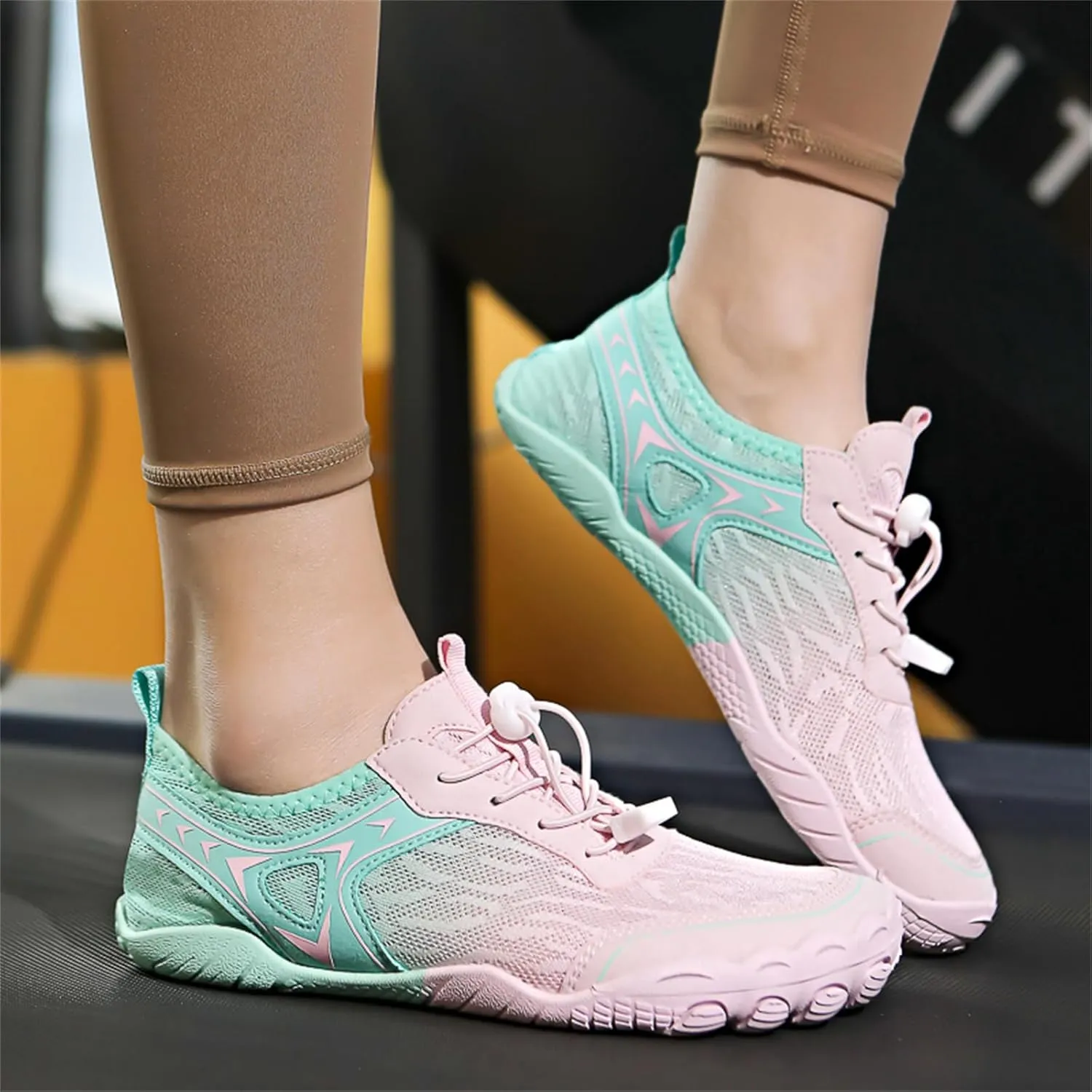 Womens Mens Water Shoes,Healthy & Non-Slip Hike Barefoot Shoes,Lightweight Quick Dry Trail Running Footwear,Outdoor Beach Wide Toe Box Surf Footwear with Adjustable Strap