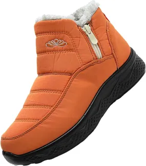Womens Winter Boots Wide Width Ladies Slip On Snow Boots for Women Boot with Comfort Barefoot Shoes Grounded Footwear Hiking Steel Toe Shoes for Women Men's Winter Booties