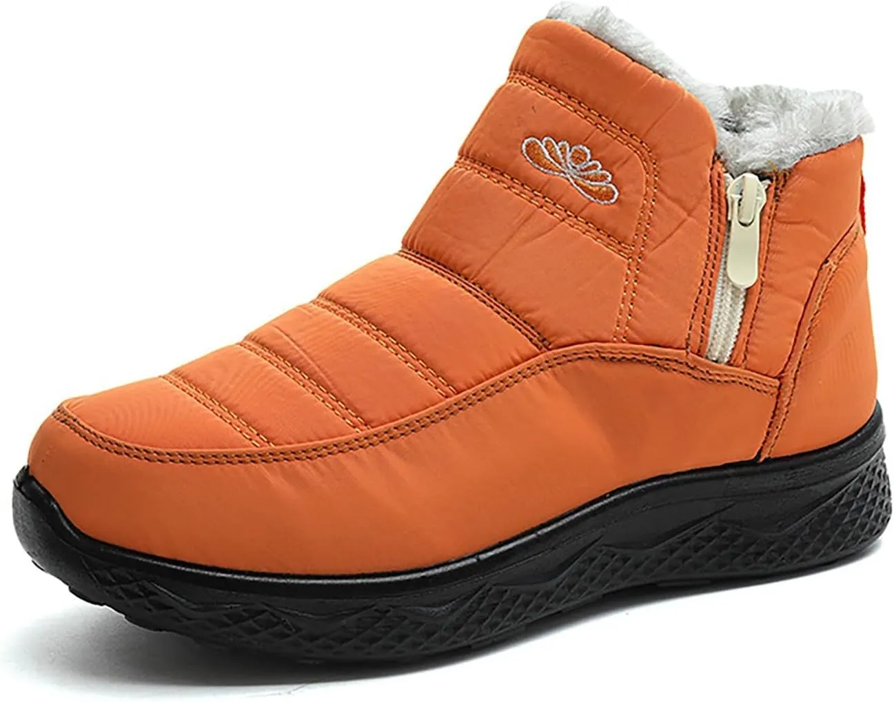 Womens Winter Boots Wide Width Ladies Slip On Snow Boots for Women Boot with Comfort Barefoot Shoes Grounded Footwear Hiking Steel Toe Shoes for Women Men's Winter Booties