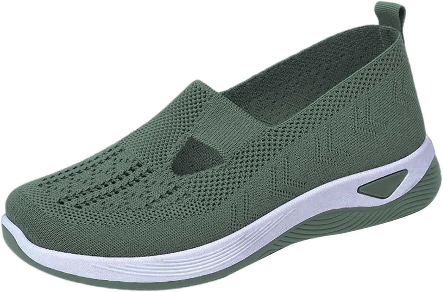 Women's Woven Orthopedic Breathable Soft Shoes Womens Running Shoes Wide Feet Casual Shoes White Platform Sneakers Slip On Tennis Shoe Loafers Dress Shoe