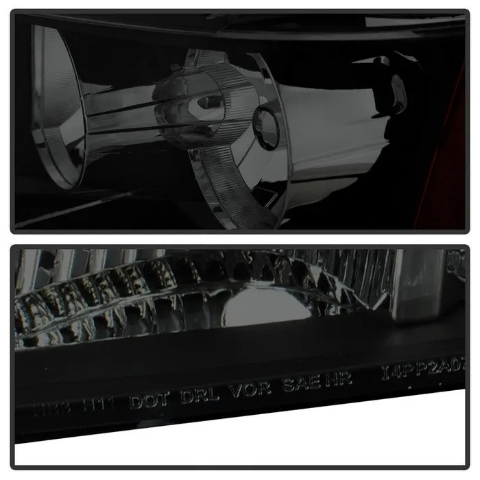 Xtune Crystal Headlights Chevy Suburban (07-14) Black or Black Smoked w/ Amber Turn Signal Light
